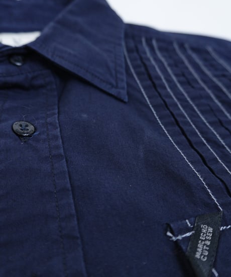 "MARC ECKŌ" pin tuck Stitched shirt / size L