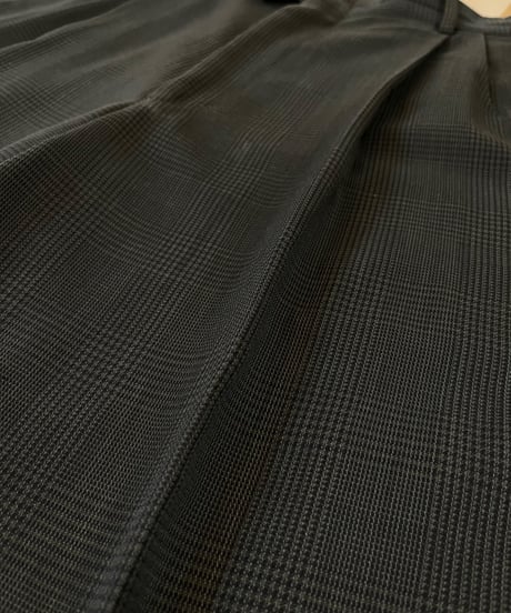 Glen Check Two-pleat Slacks