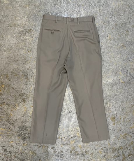 Light beige two-pleat slacks "Made in USA"