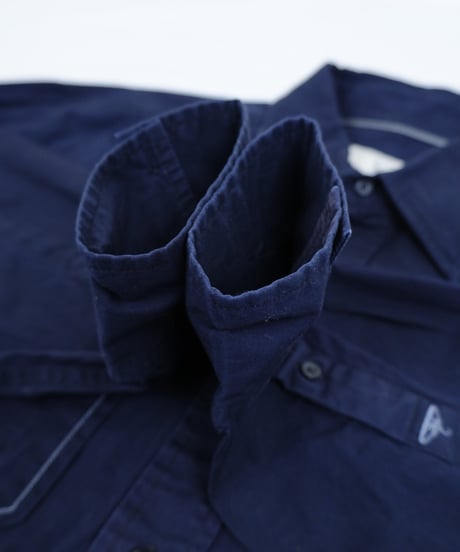 "MARC ECKŌ" pin tuck Stitched shirt / size L