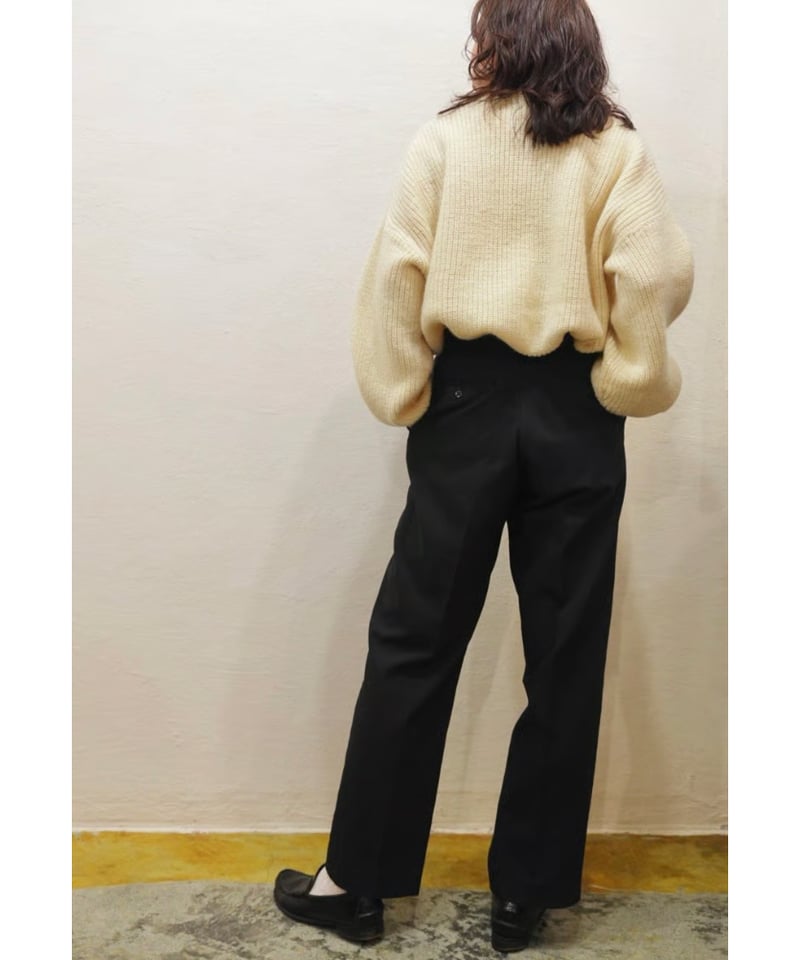 90s Christian Dior ツータック ワイドスラックス スエード調 90s Christian Dior ツータック ワイドスラックス スエード調