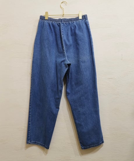 80s-90s Denim Tapered Easy Pants