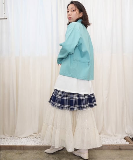 60s-70s Scalloped TALON Stand Collar Jacket