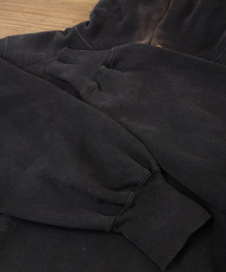 90s 『Champion』 "REVERSE WEAVE" スウェットパーカー 黒 無地 目付き / size XXL