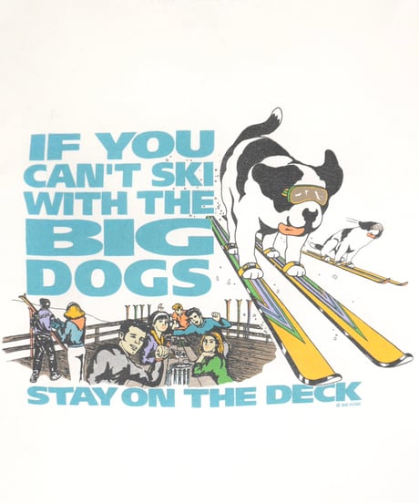 90s "BIG DOGS" Ski Dog T-Shirt "Made in USA" /size XXL