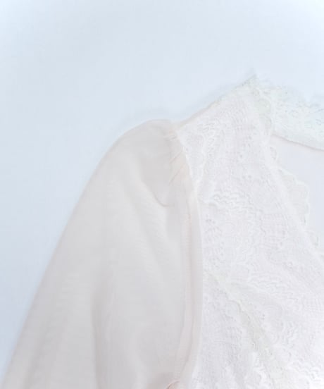 Lace-Trimmed Sheer Nightdress