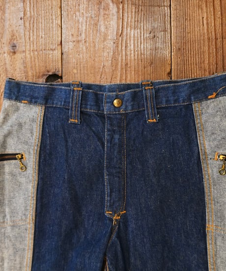 70s 『Lee』 Reversible Bootcut denim pants / W34 L30 程度