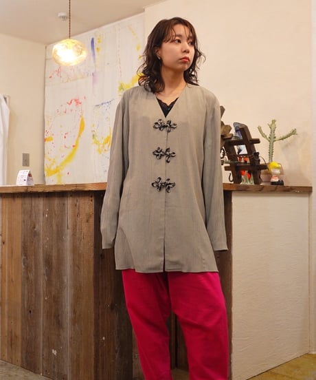 80s-90s Long-sleeved Chine Jacket