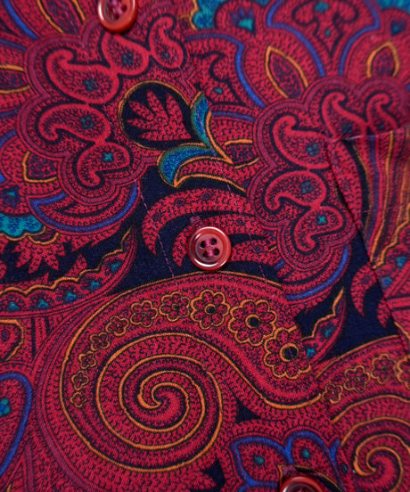 90s Paisley Rayon Shirt Made in USA