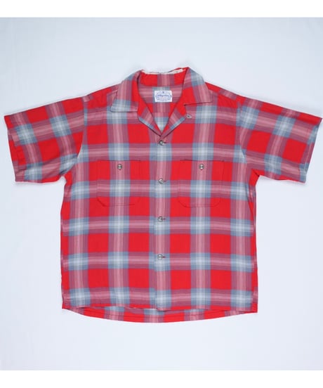 50s “Pilgrim” Cotton Open Collar Shirt