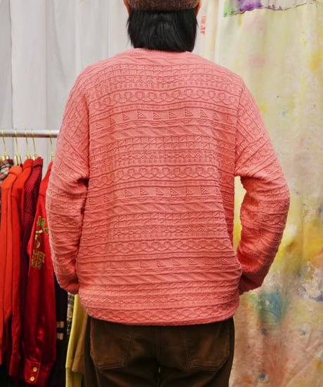 90s Salmon Pink Cotton Knit