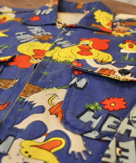 70s 『LIBERTY』 “HEE HAW” 総柄 ワークジャケット / size M