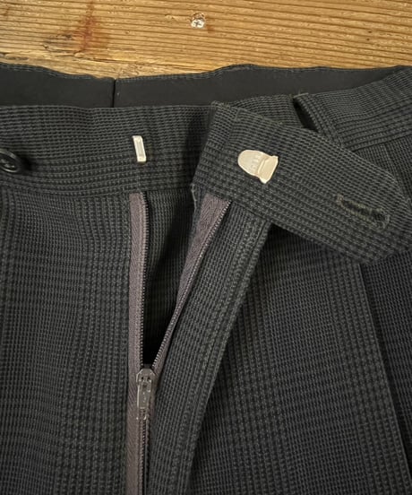 Glen Check Two-pleat Slacks