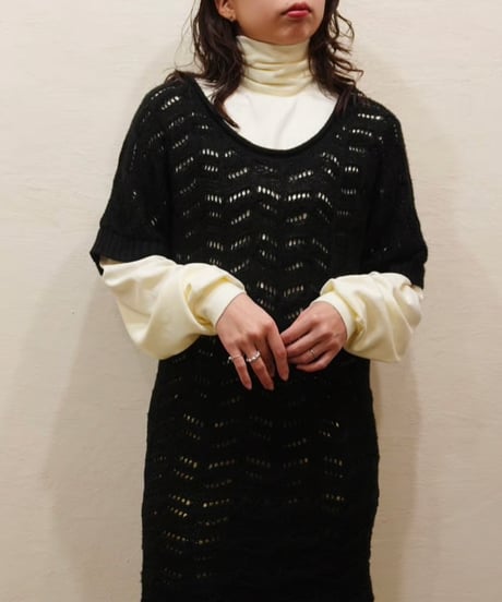 『Eddie Bauer』White Turtleneck Long sleeve T-shirt《Dead stock》