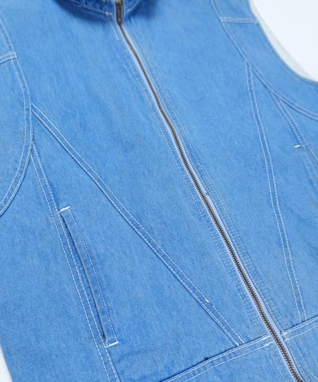 90s Collared Denim Vest