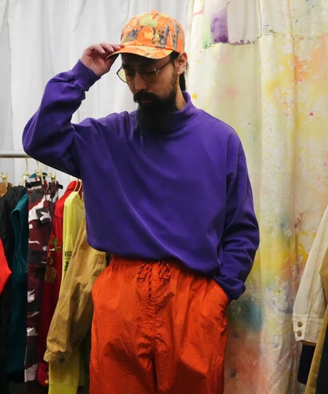 90s 『GAP』 紫 タートルネック ロングスリーブTシャツ / size XL