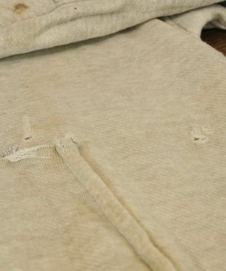 50s White x Gray Two-Tone Solid Double-Face Sweatshirt / size M程度