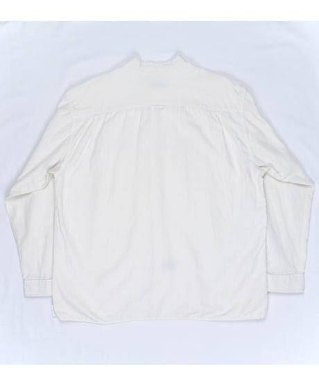 "ORVIS" Cotton Linen Banded Collar Shirt