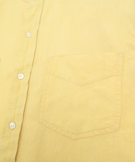 00s "Banana Republic" 100% Irish Linen Band Collar Shirt