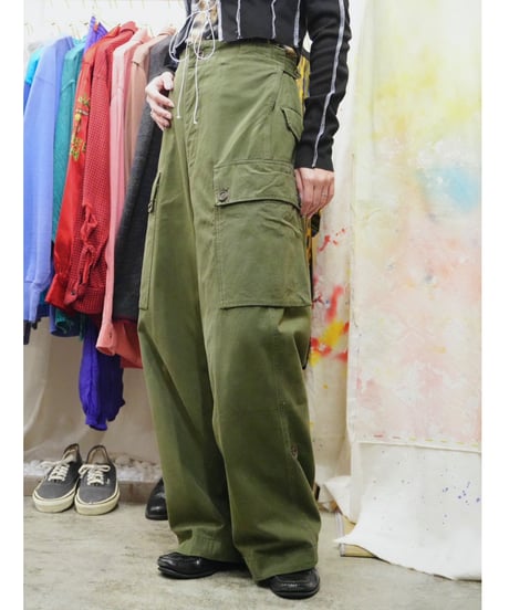 50s オランダ軍 ダブルフェイス カーゴパンツ / size W32 L31 程度