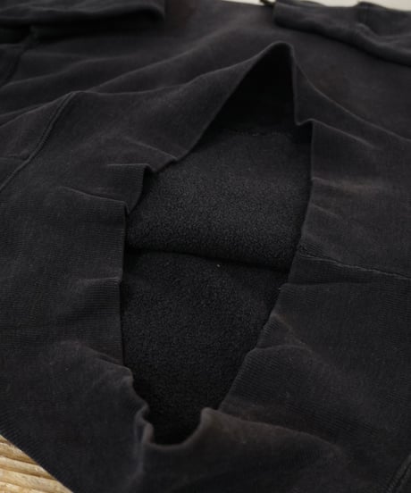 90s 『Champion』 "REVERSE WEAVE" スウェットパーカー 黒 無地 目付き / size XXL