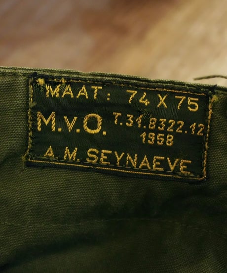 50s オランダ軍 ダブルフェイス カーゴパンツ / size W32 L31 程度