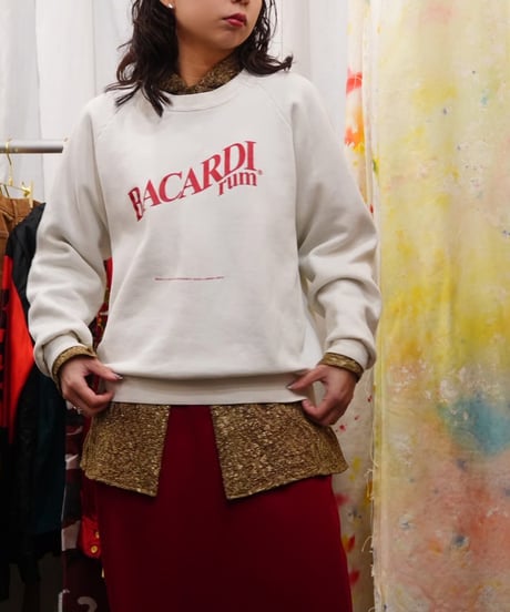 90s "BACARDI rum" Printed Sweatshirt