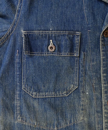40s WWⅡ 『HERCULES』 Denim coverall / size 38-40程度