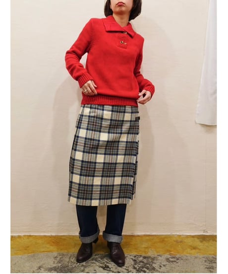 『LRL LAUREN JEANS CO. Ralph Lauren』Metal Closure Cotton Knit