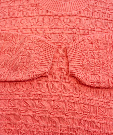 90s Salmon Pink Cotton Knit