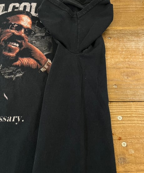 "Malcolm X" プリントTシャツ / size L 程度