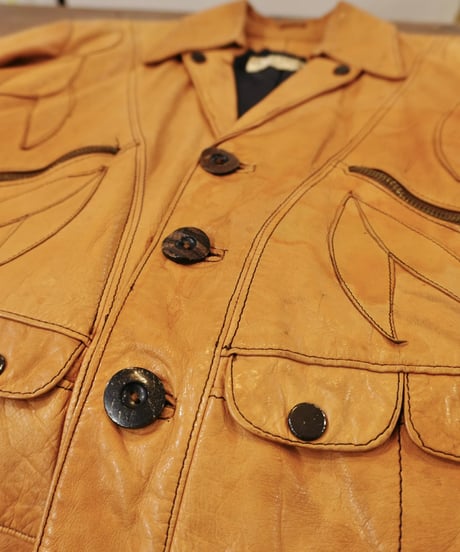 70s 『Crae Carlyle』 “ROVER” Style Leather Jacket / size40