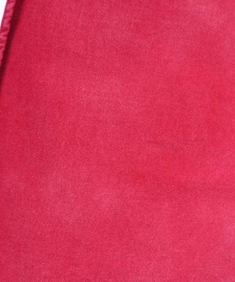 90-00s "NAK JEANSWEAR" Red denim design shirt
