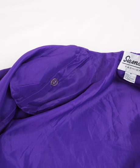 90s multi-pattern silk Blouson