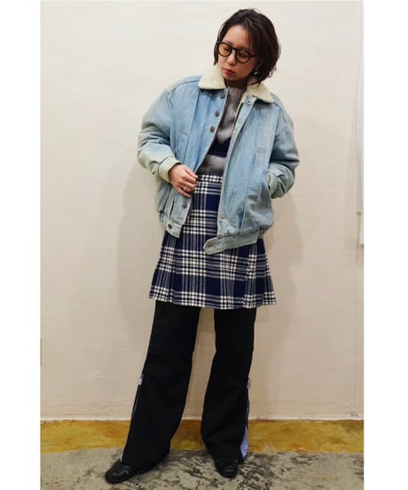 Wool Wrap Short Skirt