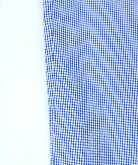 Seersucker pincheck two-pleat slacks