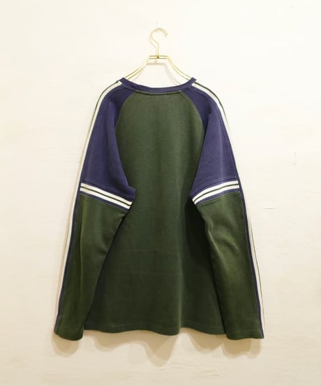 Side line Switching Long sleeve T-shirt