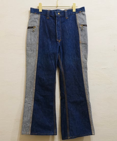 70s 『Lee』 Reversible Bootcut denim pants / W34 L30 程度