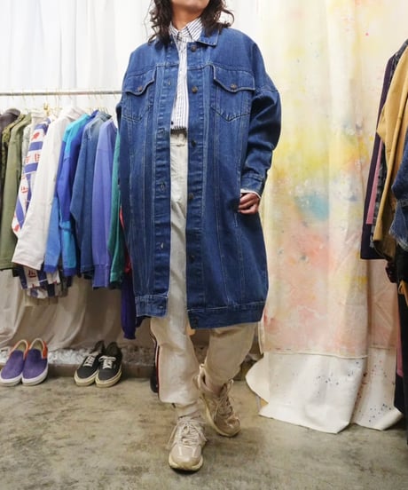 90s Denim Cocoon Coat