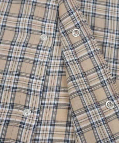 70s~ "Levi's Big E"Checkered pattern Western Shirt / size M
