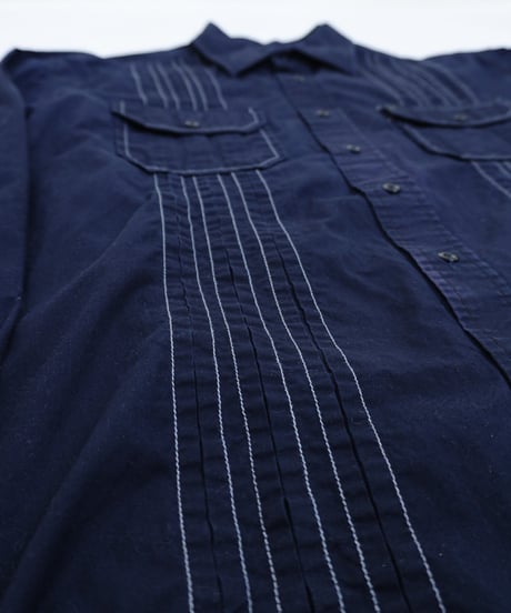 "MARC ECKŌ" pin tuck Stitched shirt / size L