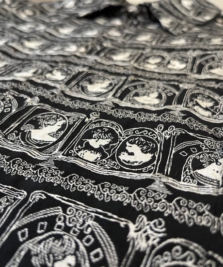 90s 『CHICO’S』　All-over pattern Silk jacket