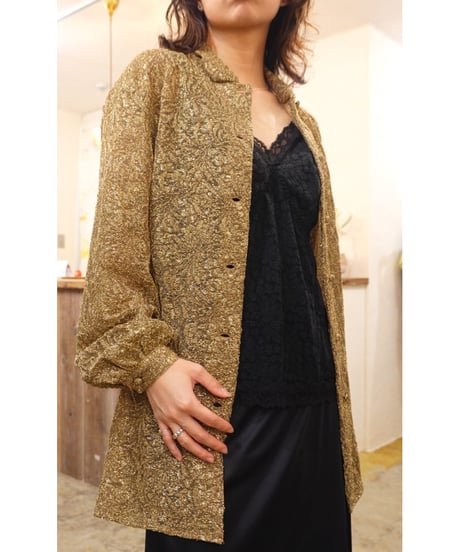 80-90s 『MANI by GIORGIO ARMANI』Jacquard Shirt