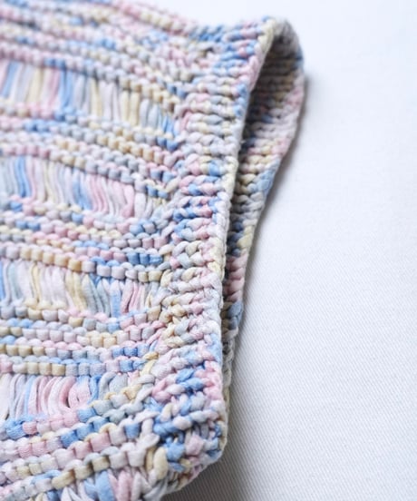 Pastel hand knit vest
