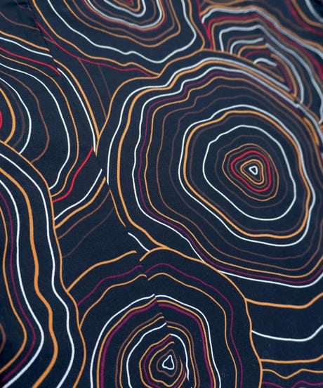 "Murano" All Over Print Tree Ring Pattern Shirt