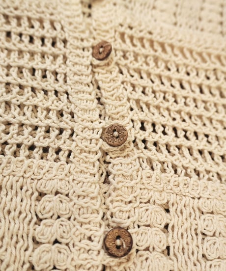 Crochet Knit Short Cardigan