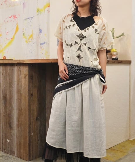 Cut Lace Cotton Dress