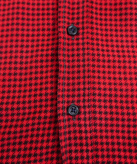50s "BIG MIKE" Houndstooth printed flannel shirt Junk