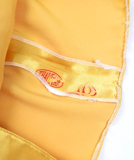 Mustard Gold Satin Wide Pants