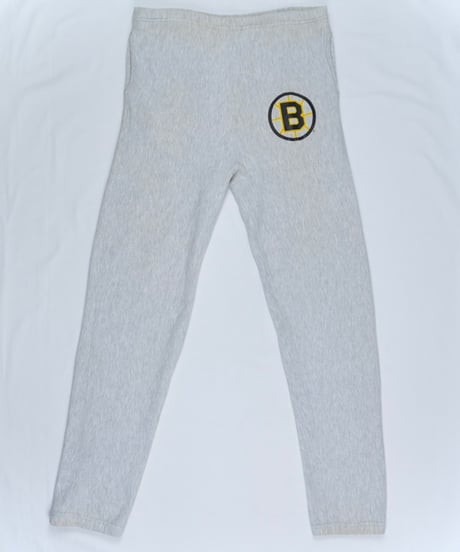 90s『Champion』REVERSE WEAVE "Boston Bruins" Sweatpants Made in USA / size L